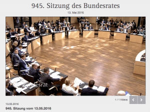 Screenshot Mediathek Deutscher Bundesrat
