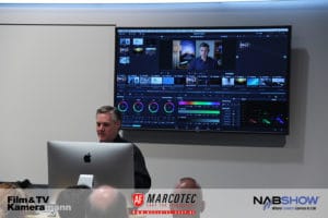 NAB 2017: Blackmagic Design CEO Grant Petty stellt die neuen Features in DaVinci Resolve 14 vor.