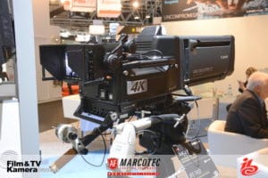 Die Ikegami UHK-435 in der Konfiguration Studiokamera am Stand auf der IBC 2017.