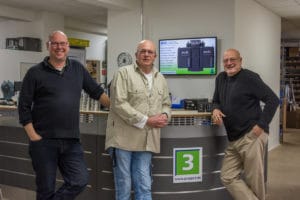 Jan Redepenning, Norbert Blenk und Frank Jahn von der Gruppe 3 (vlnr).