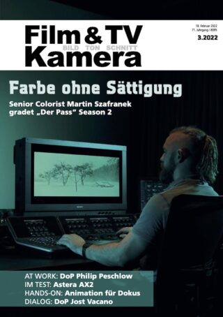 Cover der Ausgabe 3.2022 von Film & TV Kamera