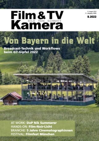 Cover der Ausgabe 9.2022 von Film & TV Kamera