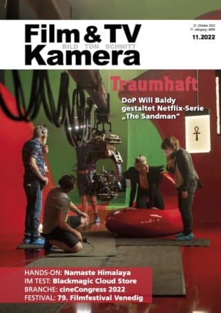 Cover der Ausgabe 11.2022 von Film & TV Kamera