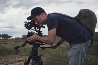 Kameramann Jan Mammey dreht in der Ukraine