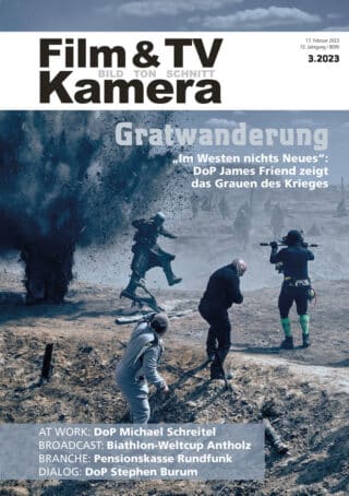 Cover der Ausgabe 3.2023 von Film & TV Kamera