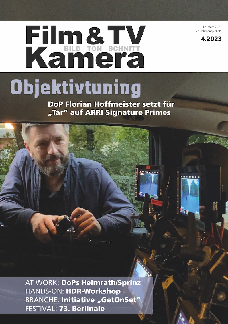 Cover der Ausgabe 4.2023 von Film & TV Kamera