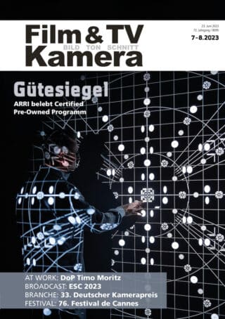 Cover der Ausgabe 7-8.2023 von Film & TV Kamera