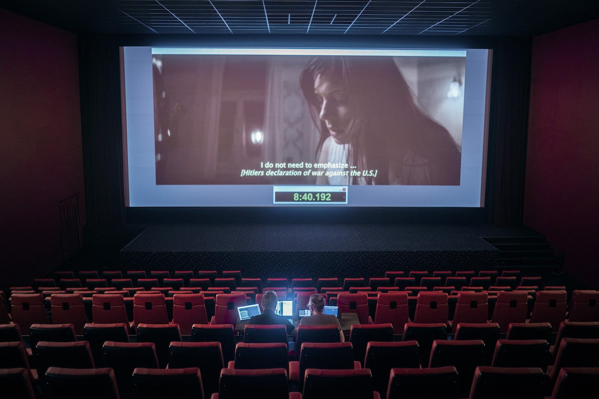 Dolby-Surround Mischung in einem Kinosaal