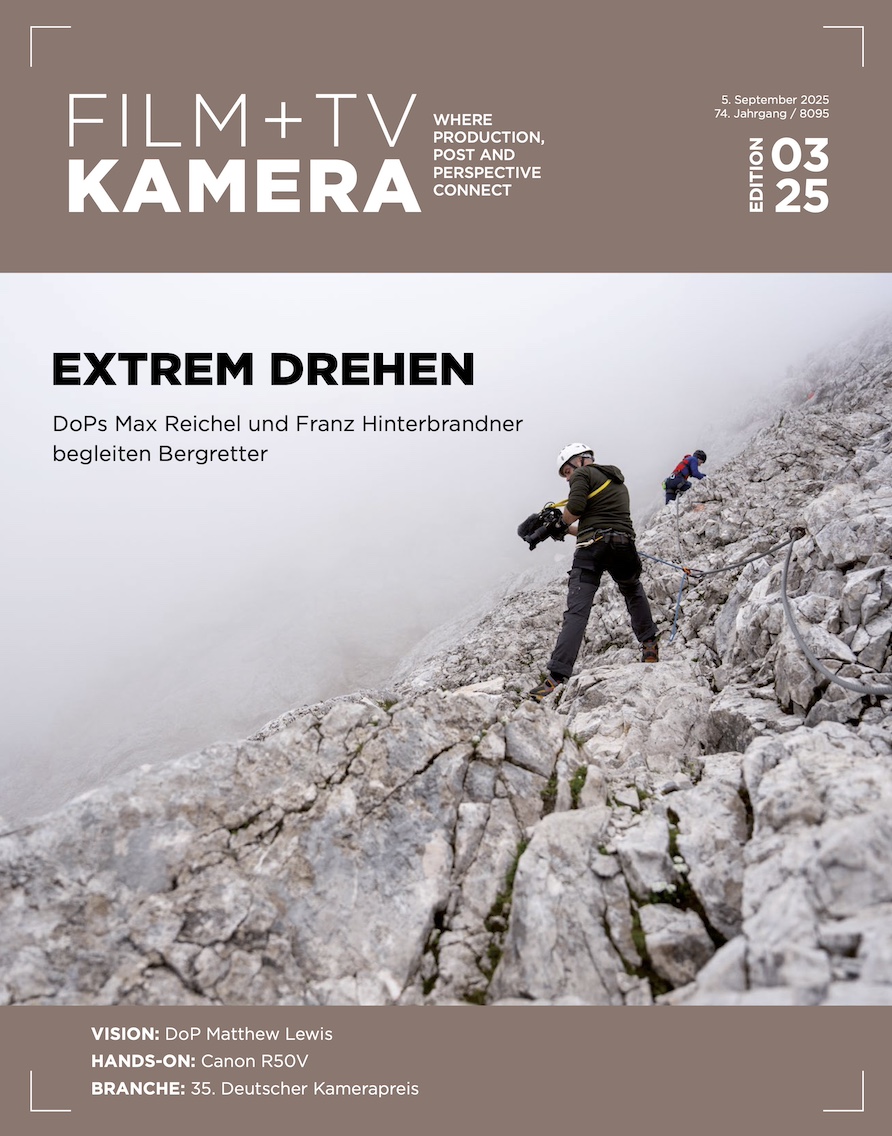 Cover der Ausgabe E3.2025 von Film+TV Kamera