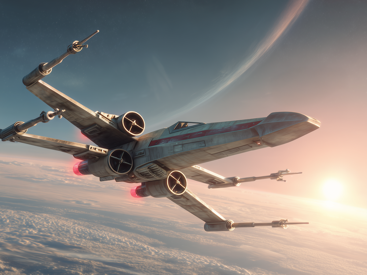 KI generiertes Bild eines X-Wing
